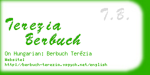 terezia berbuch business card